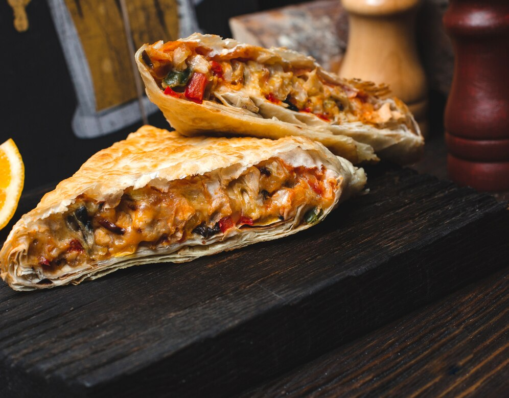 Melted Cheese chicken Shawarma